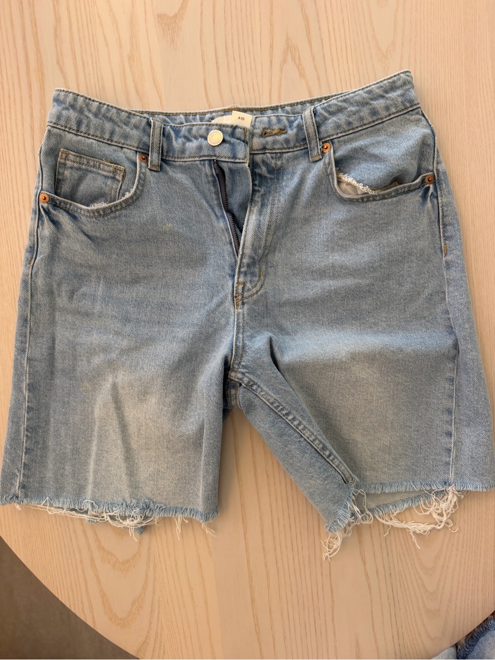 H&M Light Blue Denim Cutoff Shorts